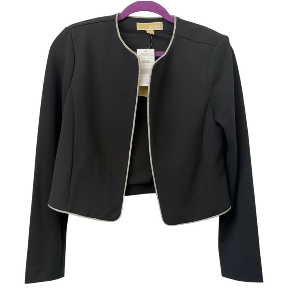 Michael Kors Black Women's Blazer with rhinestone trim!